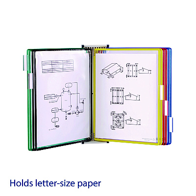 Tarifold Wall Unit Reference Starter Set, 10 Wire-Reinforced Pockets (TFIW291)