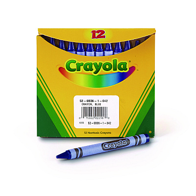 Crayola Bulk Crayons, Blue, 12/Box (CYO520836042)