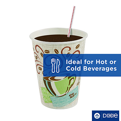 Dixie Unwrapped Hollow Stir-Straws, 5.5", Plastic, White/Red Stripe, 1,000/Box (DXEHS5CCXX)