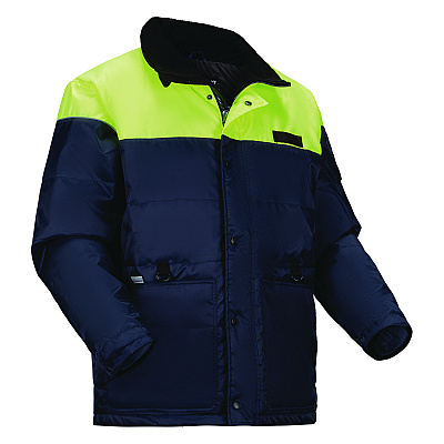 ergodyne N-Ferno 6476 Insulated Freezer Jacket, 2X-Large, Navy (EGO41256)