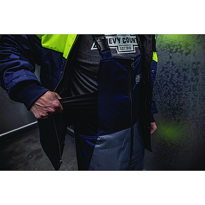 ergodyne N-Ferno 6477 Insulated Cooler Bib Overall, Medium, Navy (EGO41263)