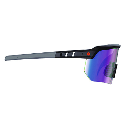 ergodyne Skullerz AEGIR Anti-Scratch/Enhanced Anti-Fog Safety Glasses, Black Nylon Impact Frame, Blue Mirror Polycarbonate Lens (EGO55008)