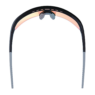 ergodyne Skullerz AEGIR Safety Glasses with Mirrored Lenses, Matte Black Nylon Impact Frame, Orange Mirror Polycarbonate Lens (EGO55009)