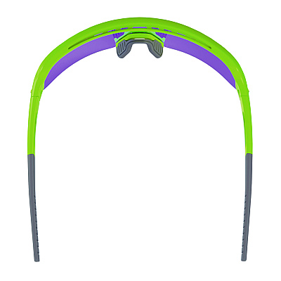 ergodyne Skullerz AEGIR Safety Glasses, Mirrored Lenses, Lime Nylon Impact Frame, Purple Mirror Polycarbonate Lens (EGO55015)