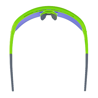ergodyne Skullerz AEGIR Anti-Scratch/Anti-Fog Safety Glasses, Lime Nylon Impact Frame, Blue Mirror Polycarbonate Lens (EGO55018)