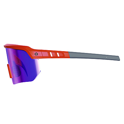 ergodyne Skullerz AEGIR Safety Glasses, Mirrored Lenses, Orange Nylon Impact Frame, Purple Mirror Polycarbonate Lens (EGO55019)