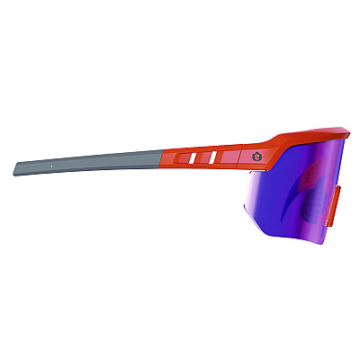 ergodyne Skullerz AEGIR Anti-Scratch/Anti-Fog Safety Glasses, Orange Nylon Impact Frame, Purple Mirror Polycarbonate Lens (EGO55020)