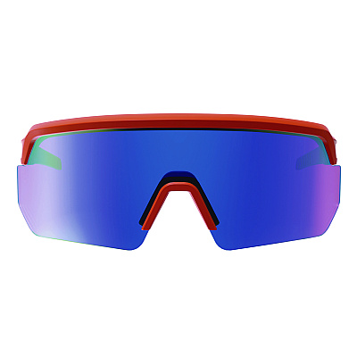 ergodyne Skullerz AEGIR Anti-Scratch/Enhanced Anti-Fog Safety Glasses, Orange Nylon Impact Frame, Blue Mirror Polycarbonate Lens (EGO55022)