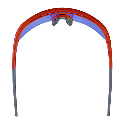 ergodyne Skullerz AEGIR Anti-Scratch/Enhanced Anti-Fog Safety Glasses, Orange Nylon Impact Frame, Blue Mirror Polycarbonate Lens (EGO55022)
