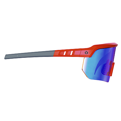 ergodyne Skullerz AEGIR Anti-Scratch/Enhanced Anti-Fog Safety Glasses, Orange Nylon Impact Frame, Blue Mirror Polycarbonate Lens (EGO55022)