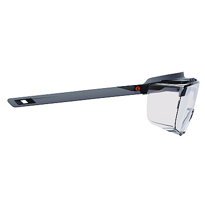 ergodyne Skullerz OSMIN Anti-Scratch/Anti-Fog Safety Glasses, Matte Black Polycarbonate Frame, Clear Polycarbonate Lens (EGO55102)