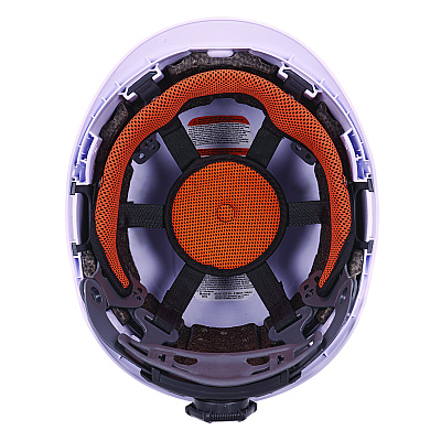 ergodyne Skullerz 8976LED Class E Safety Helmet with LED Light, 6-Point Rachet Suspension, White (EGO60261)