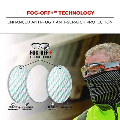 ergodyne Skullerz ARKYN Anti-Scratch and Enhanced Anti-Fog Safety Goggles Replacement Lens, Clear (EGO60306)