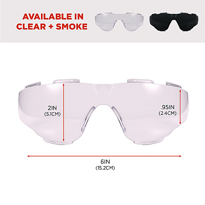 ergodyne Skullerz ARKYN Anti-Scratch and Enhanced Anti-Fog Safety Goggles Replacement Lens, Clear (EGO60306)
