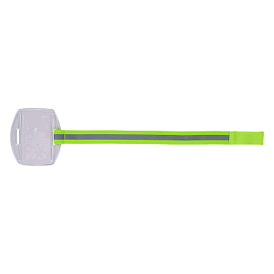 ergodyne Squids 3388 Wrist ID/Badge Holder, Vertical, Hi-Vis Lime, 3.5 x 5.5 Holder, 2.75 x 3.75 Insert (EGO19973)