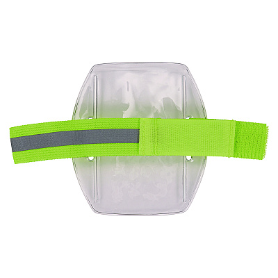 ergodyne Squids 3388 Wrist ID/Badge Holder, Vertical, Hi-Vis Lime, 3.5 x 5.5 Holder, 2.75 x 3.75 Insert (EGO19973)