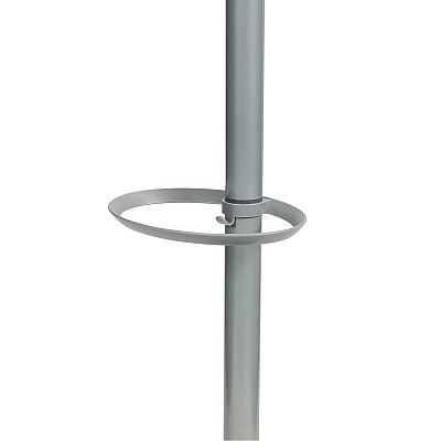 Alba Festival Coat Stand with Umbrella Holder, Five Knobs, 13.97 x 14 x 73.62, Gray (ABAPMFESTWM)