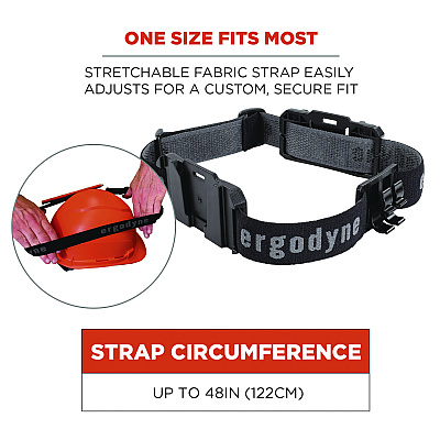 ergodyne Skullerz 8980 Headband Light Mount with Fabric Strap (EGO60292)