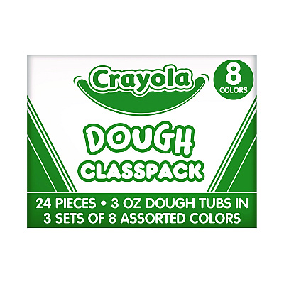 Crayola Dough Classpack, 3 oz, 8 Assorted Colors, 24/Pack (CYO570171)