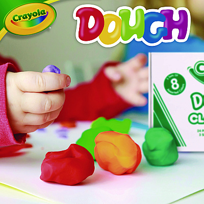 Crayola Dough Classpack, 3 oz, 8 Assorted Colors, 24/Pack (CYO570171)