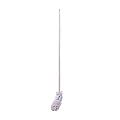 Boardwalk Handle/Deck Mops, #20 White Cotton Head, 54" Natural Wood Handle (BWK120C)