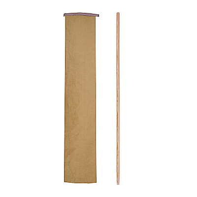 Boardwalk Tapered End Broom Handle, Lacquered Hardwood, 1.13" dia x 54", Natural (BWK124)
