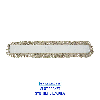 Boardwalk Mop Head, Dust, Cotton, 48 x 3, White (BWK1048)