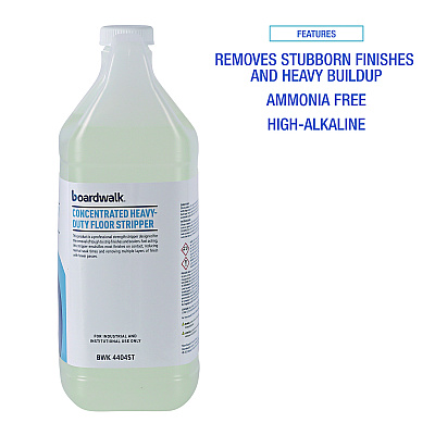 Boardwalk Concentrated Heavy-Duty Floor Stripper, 1 gal Bottle, 4/Carton (BWK4404ST)
