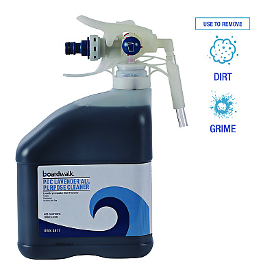 Boardwalk PDC All Purpose Cleaner, Lavender Scent, 3 Liter Bottle, 2/Carton (BWK4811)