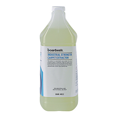Boardwalk Industrial Strength Carpet Extractor, Clean Scent, 1 gal Bottle, 4/Carton (BWK4822)