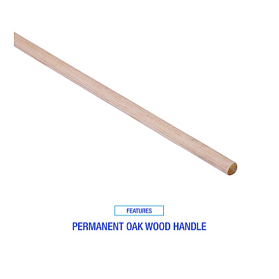 Boardwalk Cotton Deck Mop, #16 White Cotton Head, 50" Wood Handle, 12/Carton (BWKCD50016S)