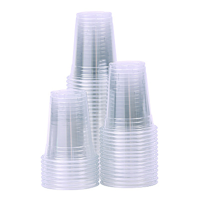 Boardwalk Clear Plastic Cold Cups, 12 oz, PET, 20 Cups/Sleeve, 50 Sleeves/Carton (BWKPET12)