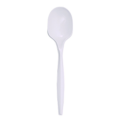 Boardwalk Mediumweight Polypropylene Cutlery, Soup Spoon, White, 1000/Carton (BWKSOUPMWPPWH)