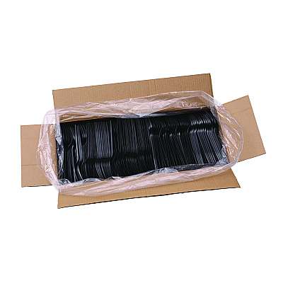 Boardwalk Heavyweight Polypropylene Cutlery, Fork, Black, 1000/Carton (BWKFORKHWPPBLA)