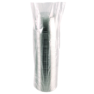 Fabri-Kal Recycleware Round Deli Container, 16 oz, 4.6" Diameter x 3" h, Clear, Plastic, 500/Carton (FABRD16)