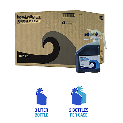 Boardwalk PDC All Purpose Cleaner, Lavender Scent, 3 Liter Bottle, 2/Carton (BWK4811)