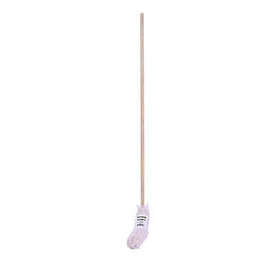 Boardwalk Cotton Deck Mop, #16 White Cotton Head, 50" Wood Handle, 12/Carton (BWKCD50016S)