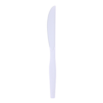 Boardwalk Mediumweight Polystyrene Cutlery, Knife, White, 10 Boxes of 100/Carton (BWKKNIFEMWPSCT)