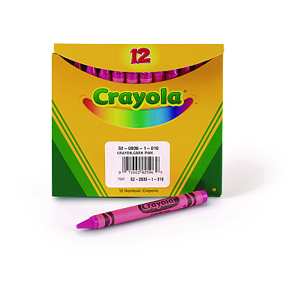 Crayola Bulk Crayons, Carnation Pink, 12/Box (CYO520836010)