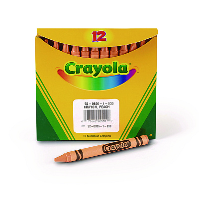Crayola Bulk Crayons, Peach, 12/Box (CYO520836033)