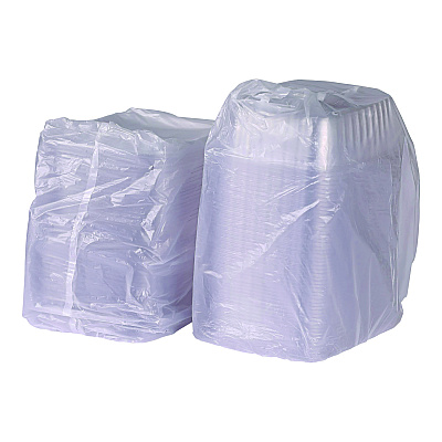 Eco-Products Renewable and Compostable Rectangular Deli Containers, 48 oz, 8 x 6 x 2, Clear, Plastic, 50/Pack, 4 Packs/Carton (ECOEPRC48)