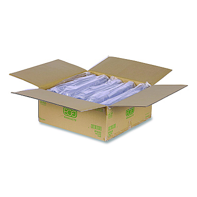 Eco-Products GreenStripe Cold Cup Dome Lids, With Hole, Fits 9oz to 24oz Cups, Clear, 100/Pack, 10 Packs/Carton (ECOEPDLCC)