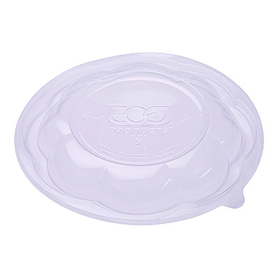 Eco-Products Salad Bowls, 48 oz, 6.69" Diameter x 4.38"h, Clear, Plastic, 300/Carton (ECOEPSB48BASE)