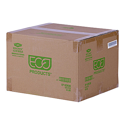 Eco-Products WorldView Renewable Sugarcane Containers, 16 oz, 4.7 x 7 x 1.5, White, 400/Carton (ECOEPSCRC16)