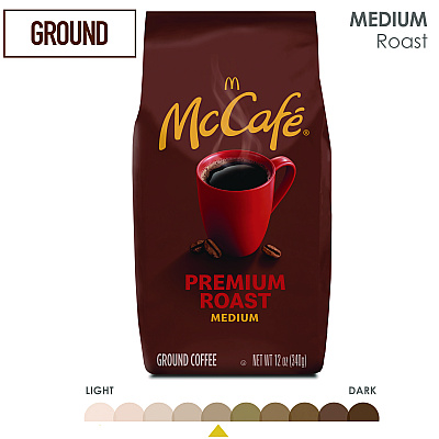 McCafe Ground Coffee, Premium Roast, 12 oz Bag (GMT5535EA)