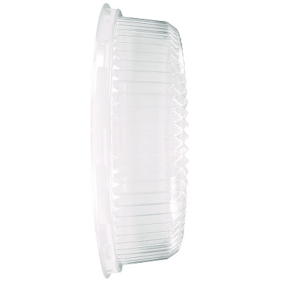 HFA Plastic Dome Lids, Embossed, Fits 4012/4013, 12" Diameter, 25/Carton (HFA4012DL)