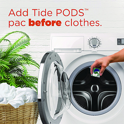 Tide PODS Laundry Detergent, Spring Meadow, 66 oz Tub, 76 Pacs/Tub (PGC09166EA)