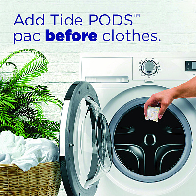Tide PODS Laundry Detergent, Free and Gentle, 63 oz Tub, 76 Pacs/Tub (PGC09488EA)