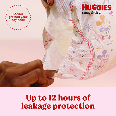 Huggies Snug and Dry Diapers, Size 4, 22 lbs to 37 lbs, 148/Carton (KCC51518)