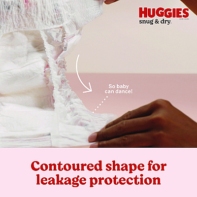 Huggies Snug and Dry Diapers, Size 3, 16 lbs to 28 lbs, 168/Carton (KCC51520)